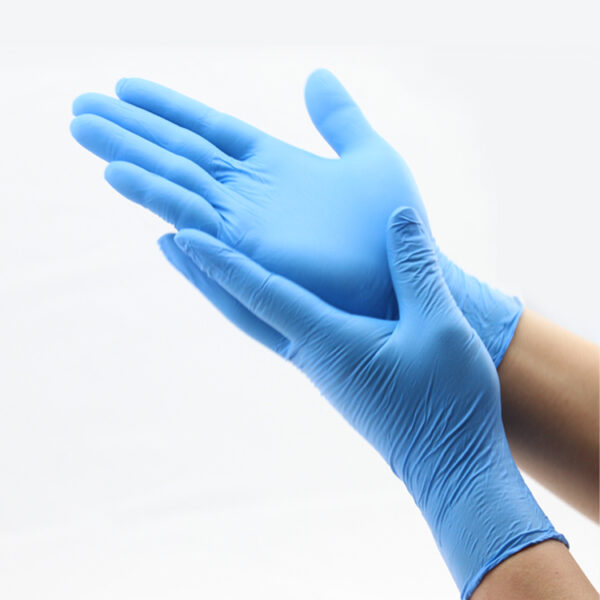 GUANTES DE NITRILO CELESTES X100 UNDS