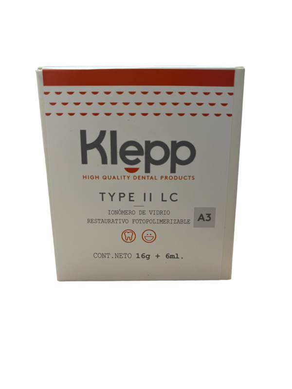 IONOMERO KLEPP FOTOCURADO TIPO II 16 GRS + 6 ML
