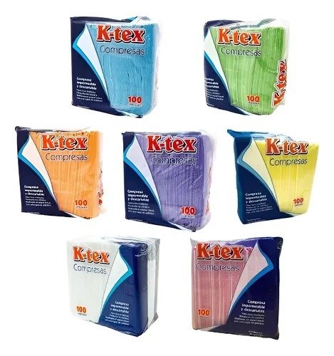 COMPRESAS X100 KTEX COLORES – Area Dental