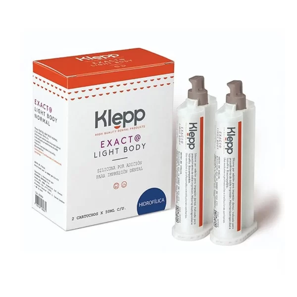 SILICONA POR ADICION X 2 CARTUCHOS KLEPP LIGHT