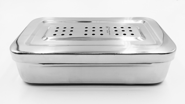 CAJA DE ACERO PERFORADA 22X12X5 - Imagen 2